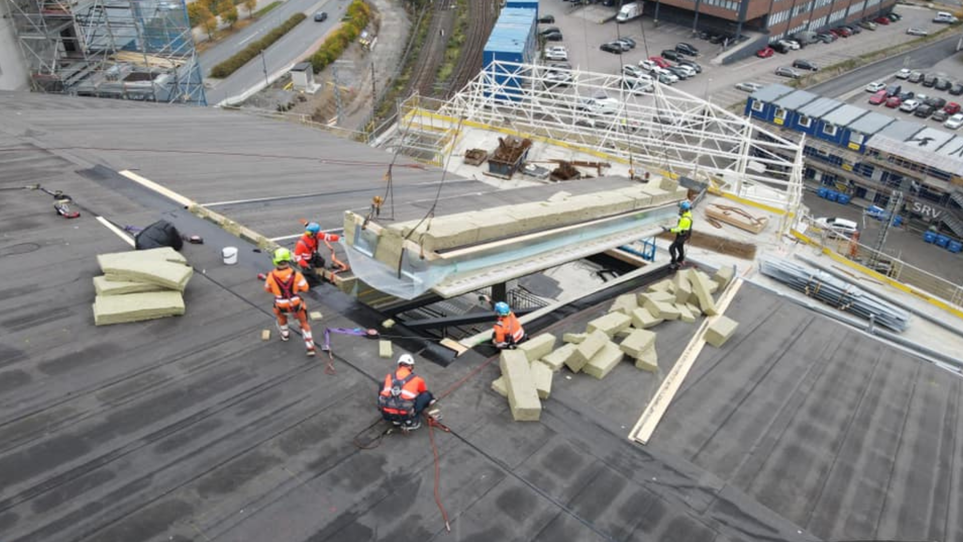 Montering Av Tak 4, Tampere. Foto Lett Tak Systemer